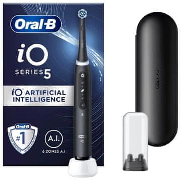 BRA Oral-B iO Series 5 električna zobna ščetka, črna