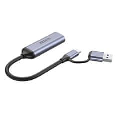 GRABBER Unitek V1167A video grabber, 4K HDMI 1.4b, USB-C/A
