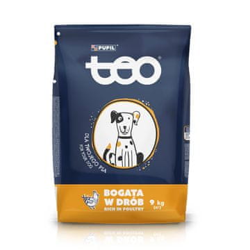 T-E-O TEO suha hrana za pse, bogata s perutnino, 9 kg
