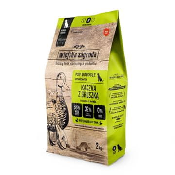 Wiejska Zagroda WIEJSKA ZAGRODA Suha hrana za pse s hruško M - WZA - 2kg