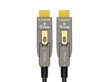 Equip HDMI 2.0 AOC kabel, 10m, 4K/60Hz, snemljiv Tip D + A