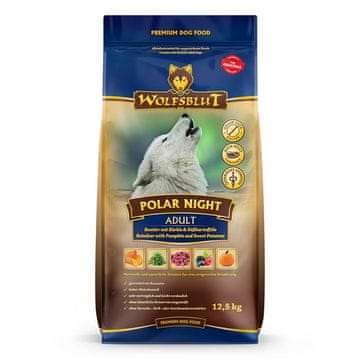 Polar WOLFSBLUT Polar Night Reindeer briketi za pse 12,5kg, severni jelen s sladkim krompirjem