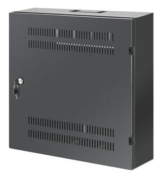 Intellinet Intellinet Low-Profile 19" stenska omara, 4U vodoravne in 2U navpične tirnice, 170 mm globine, črna