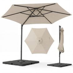 Northix 10 Ft Cantilever Patio Umbrella - 360 Vented, Beige