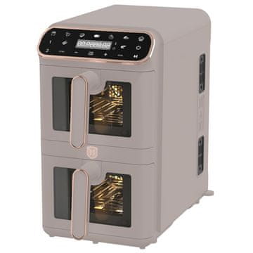 Berlingerhaus Digitalna dvojna friteza s toplim zrakom 5,5 + 5,5 l, kolekcija Taupe