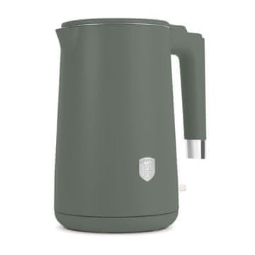 Berlingerhaus Električni čajnik z dvojno steno, 1,7 L, iz kolekcije Matte Green