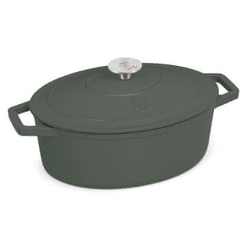 Berlingerhaus Litoželezna pekač s pokrovom, 30 cm, kolekcija Matte Green