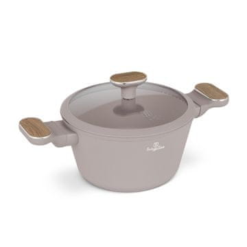 Berlingerhaus Lonec s titanovim premazom in pokrovom, premer 20 cm, Taupe, Nordic Collection