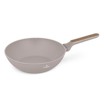 Berlingerhaus WOK ponev s titanovim premazom, 28 cm, Taupe, Nordic Collection