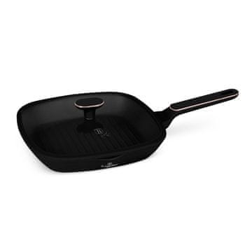 Berlingerhaus Pekač za žar s titanovim premazom in pokrovom, 28 cm, kolekcija Black Rose