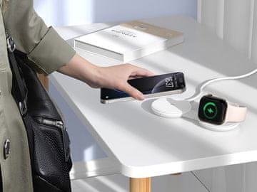 Conceptronic Brezžični polnilnik Conceptronic GORGON04W, 25W, Qi2, bel