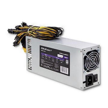 Qoltec Qoltec 50349 napajalnik 1800W PCI-E, 80 Plus Platinum, siva