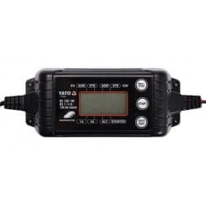 YATO Polnilec 4A 6/12V PB/GEL LCD zaslon