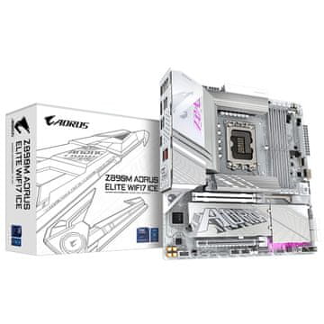 Gigabyte GIGABYTE Z890M AORUS ELITE WIFI7 ICE matična plošča, LGA 1851, DDR5, Wi-Fi 7