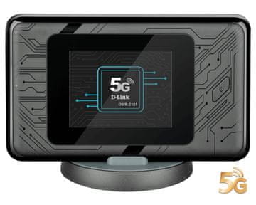 D-Link D-Link DWR-2010 Mobilni hotspot 5G Wi-Fi 6 AX1800 Črna