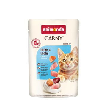 Animonda Animonda Carny Adult mokra hrana za mačke, piščanec in losos, 85g