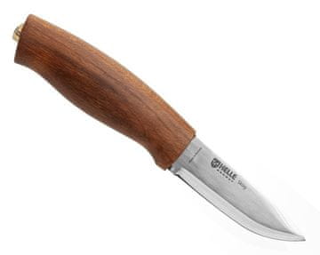 Helle Helle Skog nož, jesen, bukov ročaj, usnjen etui