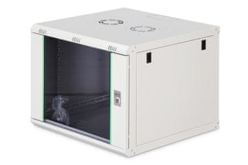 Dynamic Digitus DN-19 9U 600x600 omrežna omarica, steklena vrata, siva