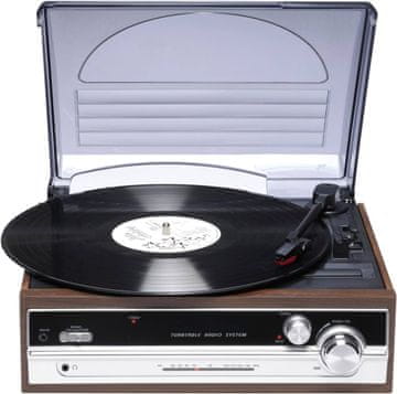 Denver Denver VPR-190MK2 gramofon z radiem in zvočniki, retro