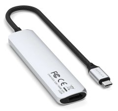 Satechi Satechi ST-P6SS vmesniški hub USB Type-C 10000 Mbit/s, srebrn
