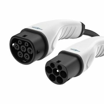 Ansmann Ansmann 1900-0120 polnilni kabel za električna vozila Tip 2 7,5 m črn