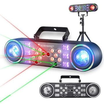 Magic LIGHT4ME MAGIC BAR 4 svetlobni efekt 6v1, LED, laser, stroboskop