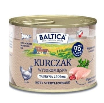 slomart BALTICA Smaki regionów Piščanec - Mokra hrana za mačke, 185g
