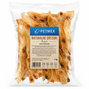 slomart PTX Poslastica za pse, zajčje uho, 1 kg