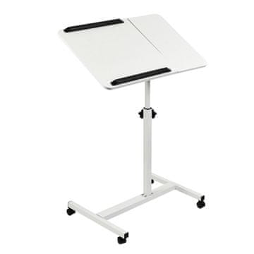Maclean Maclean mobilno stojalo za prenosnik/pisalno mizo, belo, MC-121 W (59-89 cm, 30 kg)