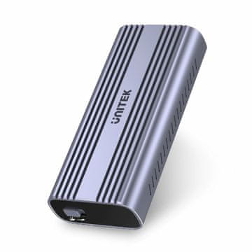 UNITEK M.2 NVMe ohišje, USB 4, aluminij, sivo/črno