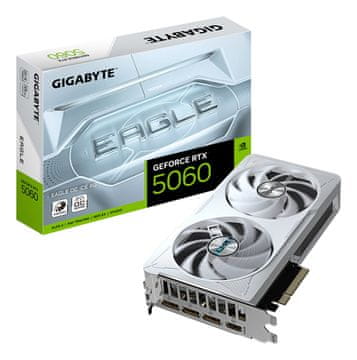Gigabyte GIGABYTE GeForce RTX 5060 EAGLE OC ICE 8G Grafična kartica - 8GB GDDR7, PCI-E 5.0