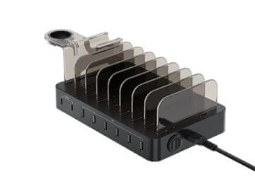 Conceptronic Conceptronic OZUL polnilna postaja 8-Port USB PD 75W, črna