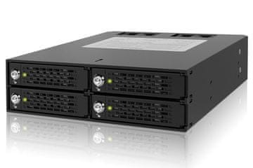 slomart Icy Dock MB994SK-1B vgradni panel za 4x 2.5" SATA pogone, črn