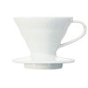HARIO V60-01 Keramični coffee dripper, bel