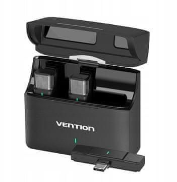 slomart Vention VN1 2x USB-C mikrofona s polnilnim etuijem
