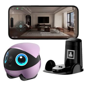 Enabot EnaBot EBO AIR 2 Plus robotski pomočnik, vijoličen/črn