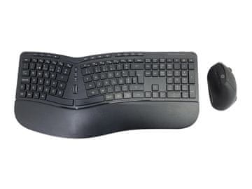 Conceptronic Ergonomski komplet tipkovnica in miška Conceptronic ORAZIO ERGO, črna