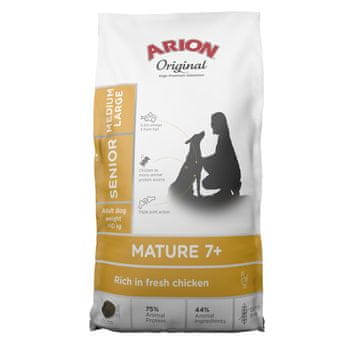 Arion ARION Original Senior Mature 7+ suha hrana za pse, piščanec, 12 kg