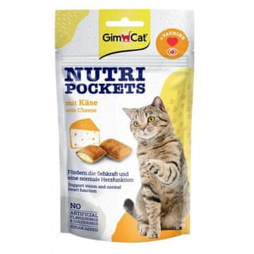 GMC GimCat Nutri Pockets priboljški za mačke, sir, 60g