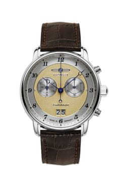 ZEP Zeppelin Friedrichshafen 85845 kvarcna ura, 40mm, usnjen pas