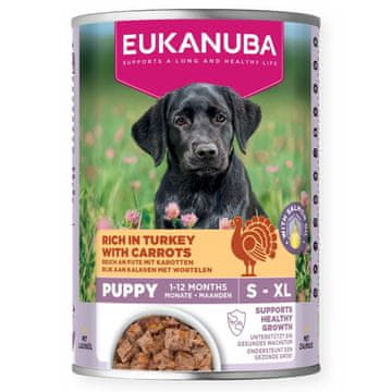 Eukanuba EUKANUBA Life Care mokra hrana za mladiče s puranom in korenjem, 400g
