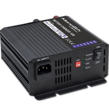Qoltec Polnilnik Qoltec Smart Monolith za LiFePO4, AGM, GEL, SLA baterije | 10A | 12V