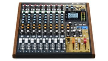 TSC Tascam Model 12 avdio mešalna miza 12 kanalov, črna/les