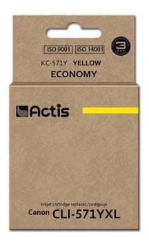 ACS Actis nadomestna črnila za Canon CLI-571Y, rumena, 12 ml