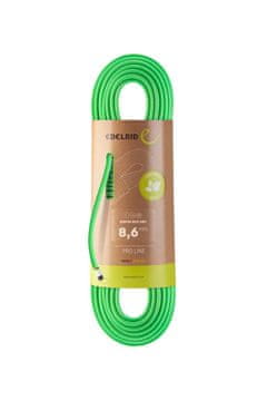 EcoDry EDELRID Siskin Eco Dry plezalno vrv 8.6mm 70m, neonsko zelena