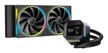 DEEPCOOL DeepCool LM240 CPU hladilnik, 240mm, 2x120mm ARGB ventilatorja, črn