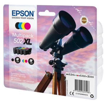 EPS Epson Multipack 502XL kartuše s črnilom, original, črna/cian/magenta/rumena