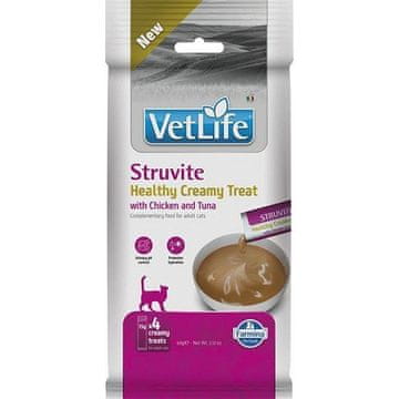 Farmina FARMINA Vet Life Cat Struvite priboljšek z Ribo in Piščancem, 4x15g