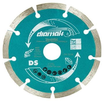 MAK Makita Diamond Blade 125x22,23mm segmentirana rezila za beton, opeko, marmor (10 kosov)
