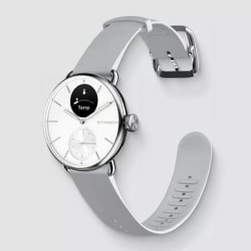 Withings Withings ScanWatch 2 pametna ura 38 mm OLED, nerjavno jeklo, fluoroelastomer pas